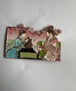 100 custom enamel pins with paint and UV coating