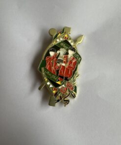 100 custom gold-plated enamel pins