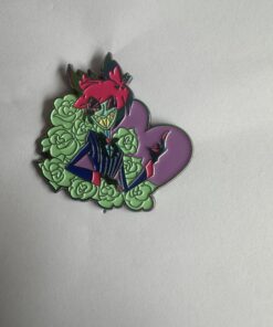 Rainbow plated enamel pin