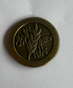 Small round enamel pin