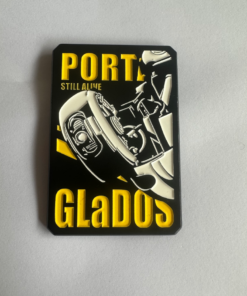 Black painted enamel pin